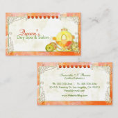 Schattigee Princess Carriage Spa Salon Visitekaartje (Voorkant / Achterkant)