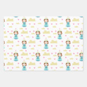 Schattigee Princess Castle Crown Pattern Girl Verj Inpakpapier Vel (Voorkant 3)