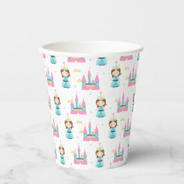 Schattigee Princess Castle Pattern Girly Papieren Bekers