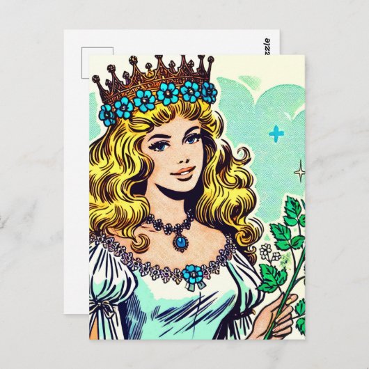 Schattigee Princess Comics Briefkaart (Voorkant / Achterkant)