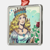  Schattigee Princess Comics Metalen Ornament (Links)