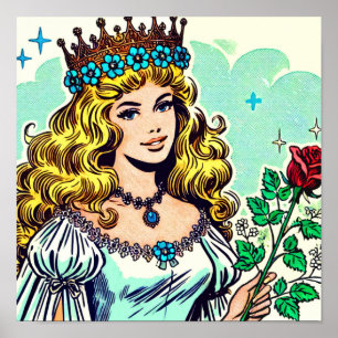  Schattigee Princess Comics Poster