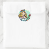  Schattigee Princess Comics Ronde Sticker (Tas)