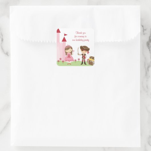 Schattigee Princess en PIrate Stickers (Tas)