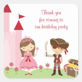 Schattigee Princess en PIrate Stickers (Voorkant)