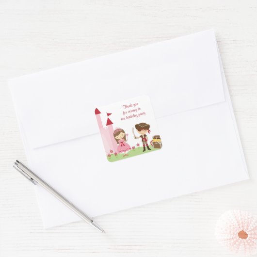 Schattigee Princess en PIrate Stickers (Envelop)