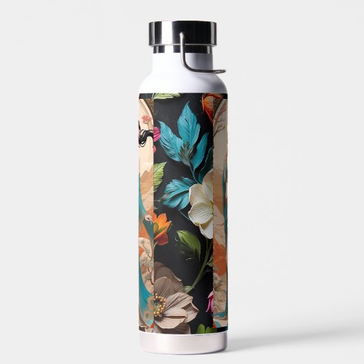 Schattigee Princess Flower Pattern Kinder waterfle Waterfles (Links)