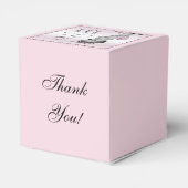 Schattigee  prinses Baby shower dank u Bedankdoosjes (Achterkant)