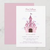 Schattigee Prinses Castel Meisjes 1e Verjaardagsui Kaart (Voorkant / Achterkant)