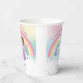 Schattigee Prinses & Eenhoorn Verjaardagsfeest Rai Papieren Bekers (Links)