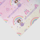 Schattigee Prinses en Eenhoorn Regenboog Verjaarda Tissuepapier (Detail)