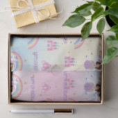 Schattigee Prinses en Eenhoorn Regenboog Verjaarda Tissuepapier (Geschenk)