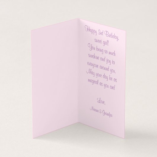  Schattigee prinses met witte kat Kaart (Binnen)