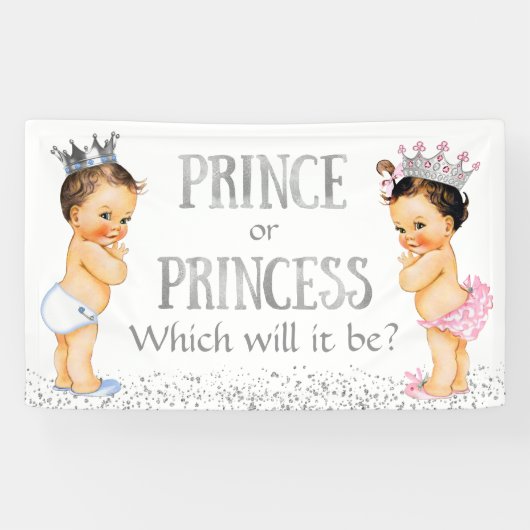 Schattigee prinses prinses geslacht onthullen Baby Spandoek (Horizontaal)