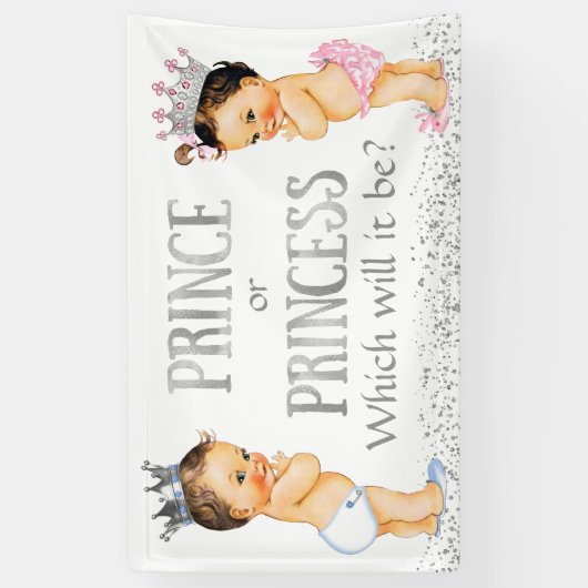 Schattigee prinses prinses geslacht onthullen Baby Spandoek (Verticaal)