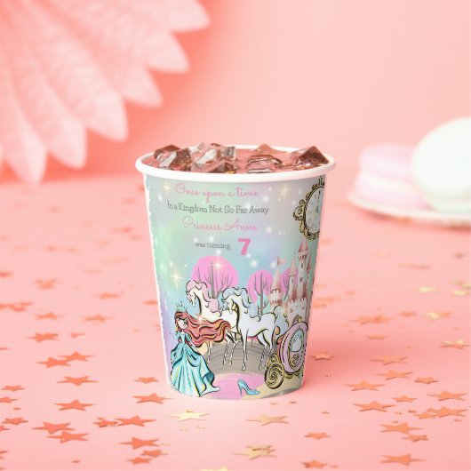 Schattigee Prinses Verjaardag Papieren Bekers (Insitu)