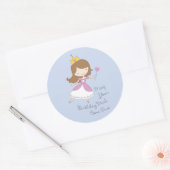 Schattigee Prinses Verjaardagswens Stickers (Envelop)