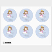 Schattigee Prinses Verjaardagswens Stickers (Vel)