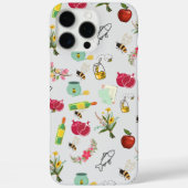 Schattigee Print Kleur iPhone Case met Custom (Achterkant)