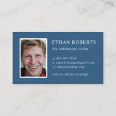 Schattigee professionele hondenwandelaar huisdier  visitekaartje (Achterkant)