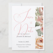 Schattigee Professionele Minimalistische Plain Mod Save The Date (Voorkant)