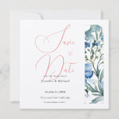 Schattigee Professionele Minimalistische Plain Mod Save The Date (Voorkant)