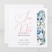 Schattigee Professionele Minimalistische Plain Mod Save The Date (Voorkant / Achterkant)