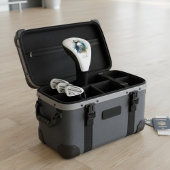 Schattigee puffin in blauwe waterverf aanpasbaar golfheadcover