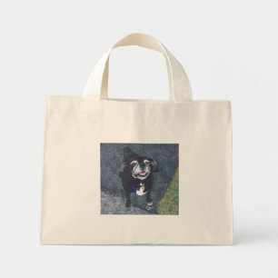 Schattigee Pug Dog Buiten Schilderen Canvas tassen
