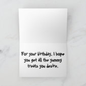 Schattigee Pug Dog Verjaardag Kaart (Binnen)