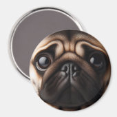 Schattigee Pug Face Pug Dogs Magneet (Voorkant / Achterkant)