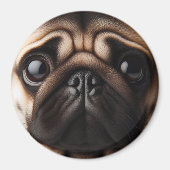 Schattigee Pug Face Pug Dogs Magneet (Voorkant)