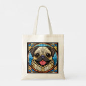 Schattigee Pug Hondenras Artsy Tote Bag (Achterkant)