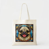 Schattigee Pug Hondenras Artsy Tote Bag (Voorkant)