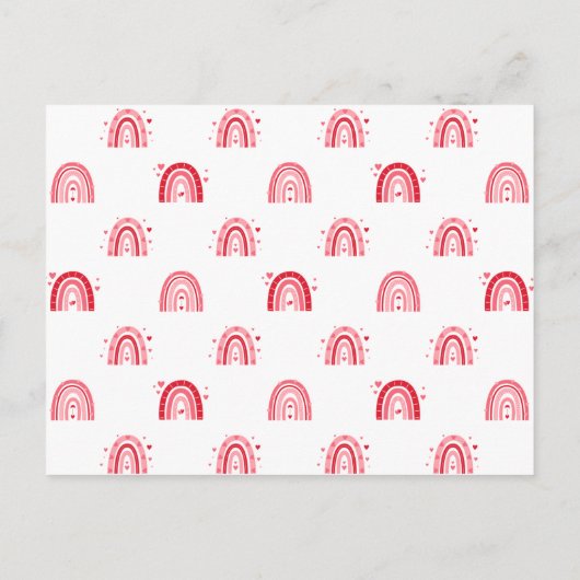 Schattigee Pug Puppy Kind Valentijn Classroom Kaar Briefkaart (Achterkant)