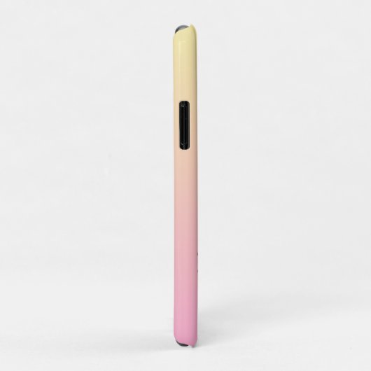 Schattigee Pug Roze en Geel Gepersonaliseerd Case-Mate iPhone Case (Achterkant/rechts)