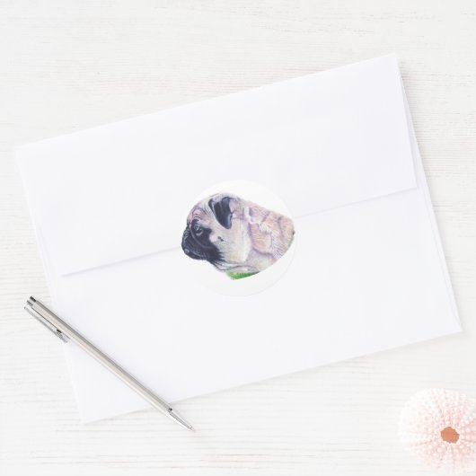 Schattigee Pug Stickers (Envelop)