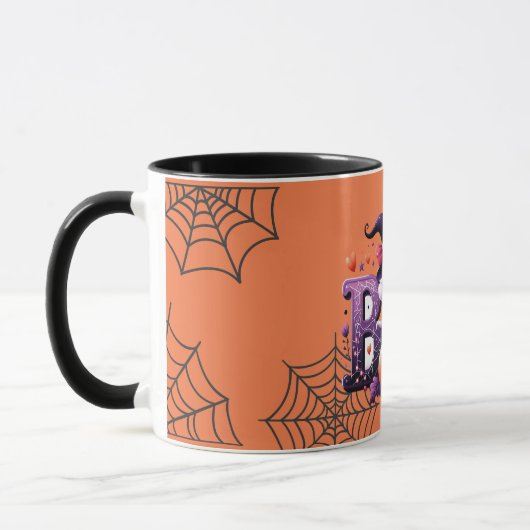 Schattigee Pumpkin Boo Halloween Mok (Links)