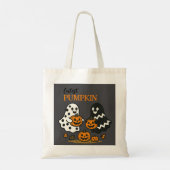 Schattigee Pumpkin Ghosts-Canvas tas (Achterkant)