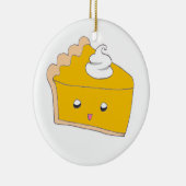 Schattigee Pumpkin Pie Slice Keramisch Ornament (Rechts)