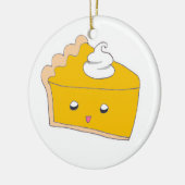 Schattigee Pumpkin Pie Slice Keramisch Ornament (Links)