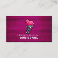 Schattigee Punk Rock Zombie Grrrl Fun Novelty