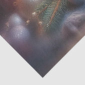 Schattigee pup en kerstboom vakantie decoupage tissuepapier (Detail)