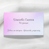 Schattigee pup hond Grooming Gradiant Color Profes Visitekaartje