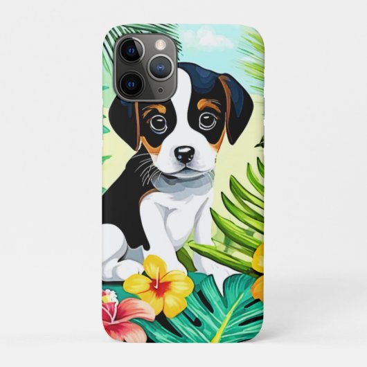 Schattigee pup in het paradijs Case-Mate iPhone case (Achterkant)