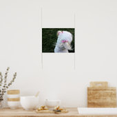 Schattigee pup met linten poster (Keuken)
