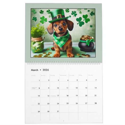 Schattigee Puppies 2025 Kalender (Mar 2026)