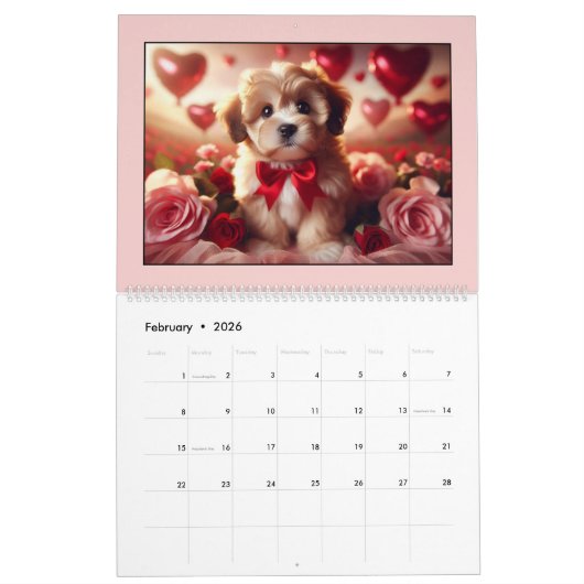 Schattigee Puppies 2025 Kalender (Feb 2026)