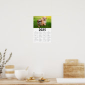 Schattigee Puppies 2025 Kalender Poster (Keuken)