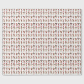Schattigee Puppies Christmas Wrapping Paper Cadeaupapier (Vlak)